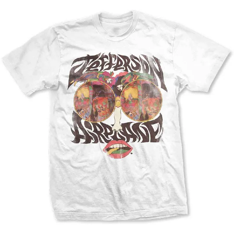 Jefferson Airplane | Official Band T-Shirt | Lips Sequined Glittery Shiny