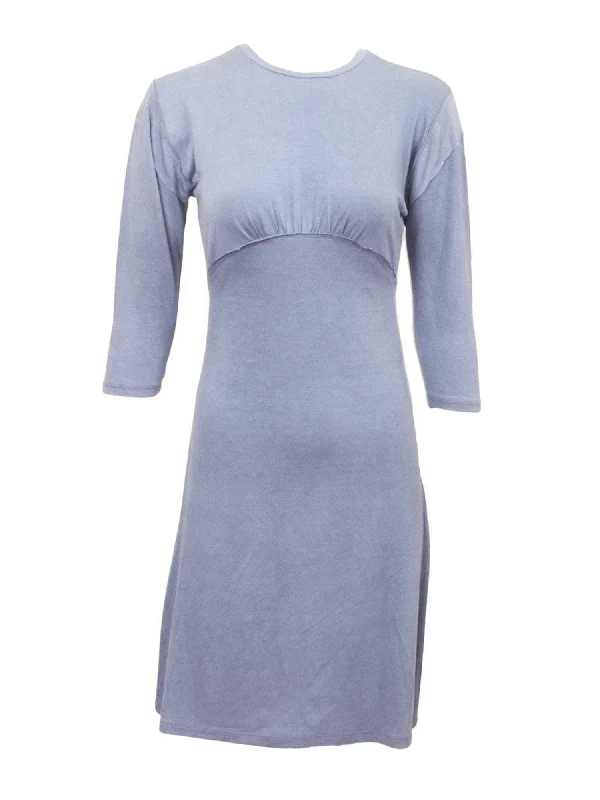 KMW Rouched T-Shirt Dress Embroidered Appliqued Beaded