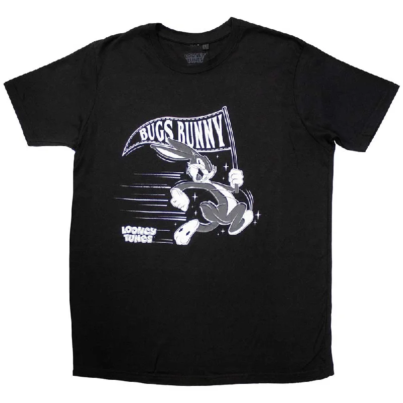 Looney Tunes | Official Movie T-Shirt | Retro Bugs Flag Plaid T-Shirt Polka Dot Checkered