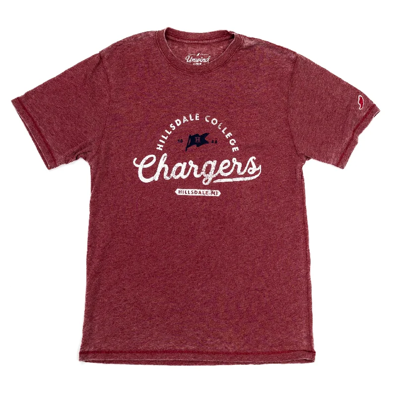 Burnout Crewneck T-Shirt Boxy Fit Fitted Loose