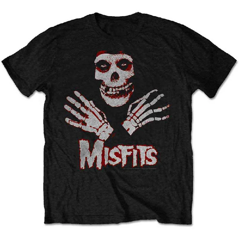 Misfits | Kids Official Band T-Shirt | Hands Real Fur Shearling Chenille
