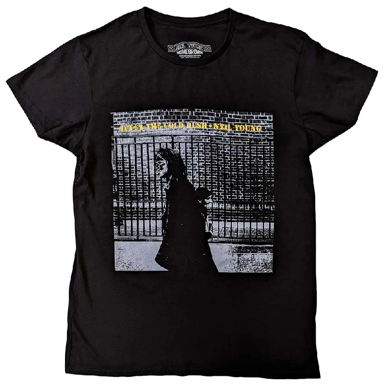 Neil Young | Official Band T-Shirt | After The Gold Rush (Embellished) Spandex Blend Rayon Blend Denim Blend