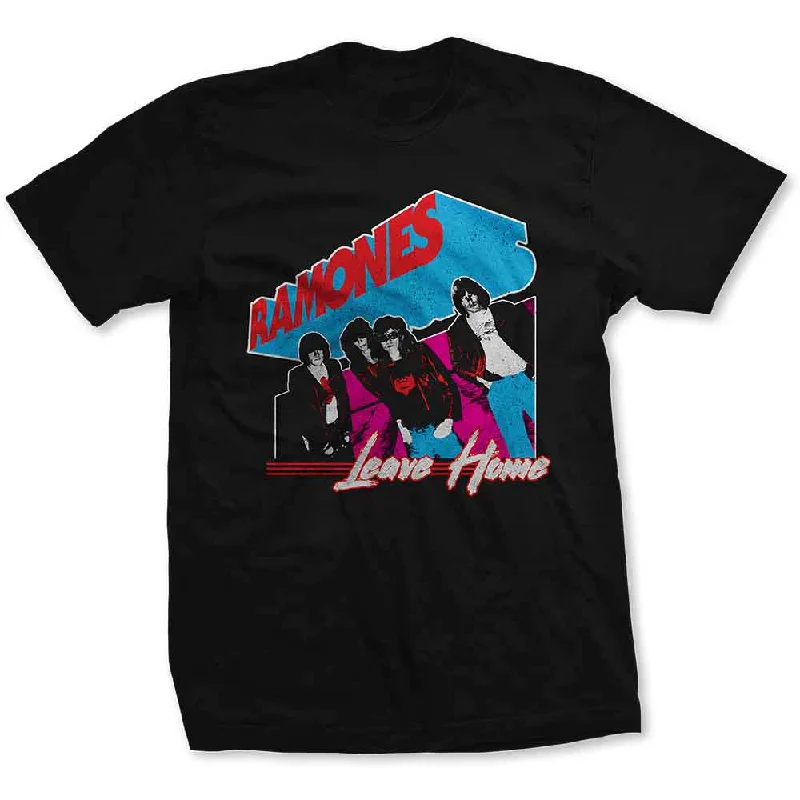 Ramones | Official Band T-Shirt | Leave Home Ribbed Striped Patterned