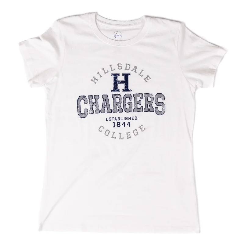 Relaxed Short Sleeve T-shirt Ribbed T-Shirt High Neck Heavyweight