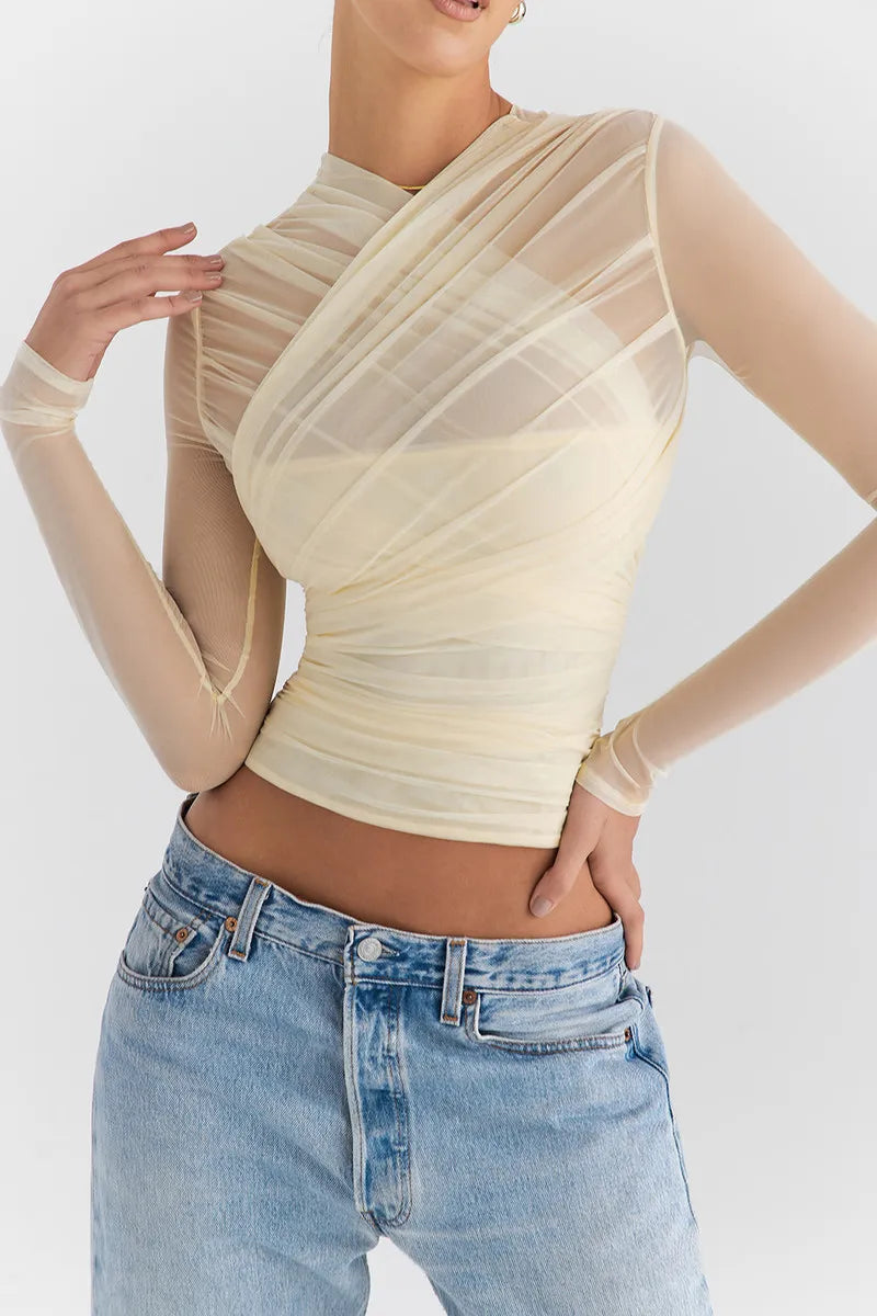 Sheer Mesh Long Sleeve Sexy T-shirt Women 2023 Autumn New V Neck Zipper Layered Skinny Club Party Sexy Tops V-Neck T-Shirt Long Sleeve Cotton Sheer Mesh Long Sleeve Sexy T-shirt Women 2023 Autumn New V Neck Zipper Layered Skinny Club Party Sexy Tops V-Neck T-Shirt Long Sleeve Cotton