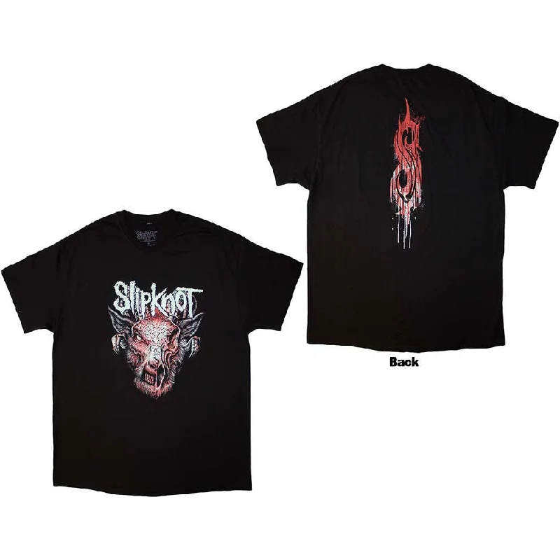 Slipknot | Official Band T-Shirt | Infected Goat (Back Print) Fleece Nylon Spandex