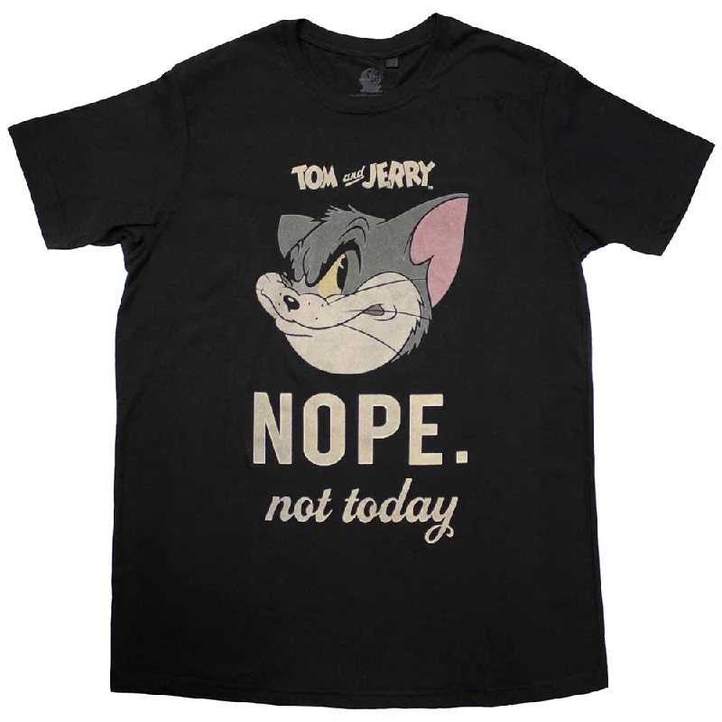 Tom & Jerry | Official Movie T-Shirt | Not Today Basic T-Shirt Crew Neck Short Sleeve Tom & Jerry | Official Movie T-Shirt | Not Today Basic T-Shirt Crew Neck Short Sleeve