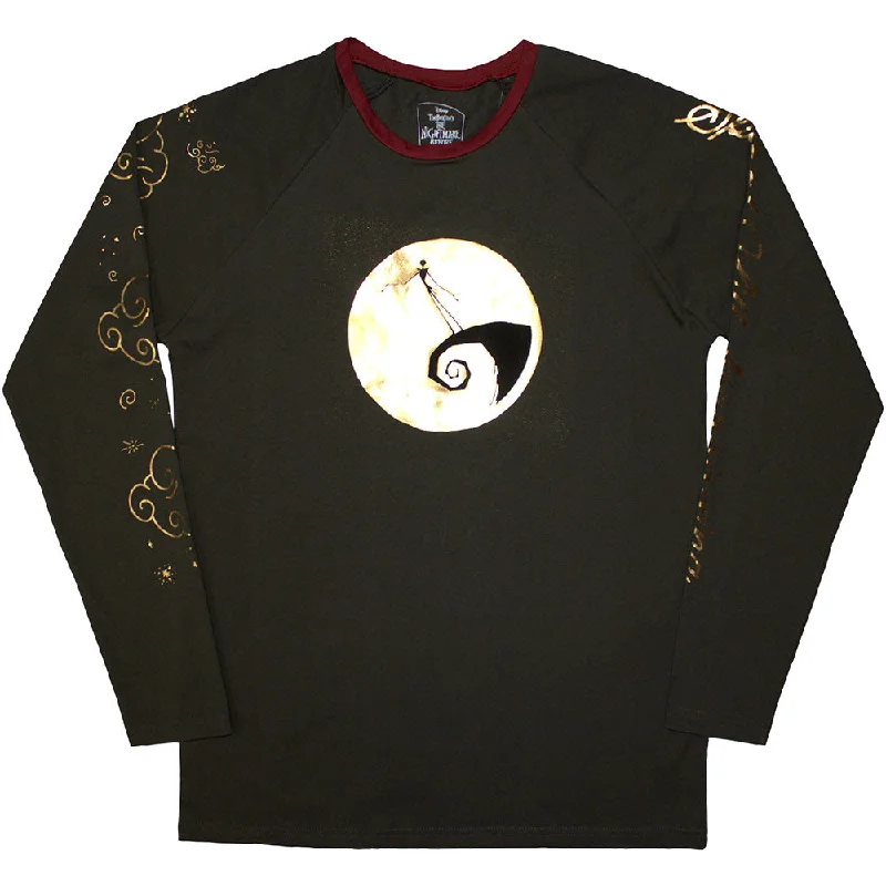 The Nightmare Before Christmas | Official Movie Long Sleeve T-Shirt | Spiral Hill (Embellished) Graphic Embroidered Appliqued The Nightmare Before Christmas | Official Movie Long Sleeve T-Shirt | Spiral Hill (Embellished) Graphic Embroidered Appliqued