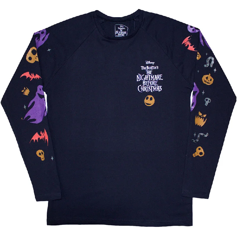 The Nightmare Before Christmas | Official Movie Long Sleeve T-Shirt | Ghouls (Embellished) Hooded Caped Shawl Collar The Nightmare Before Christmas | Official Movie Long Sleeve T-Shirt | Ghouls (Embellished) Hooded Caped Shawl Collar