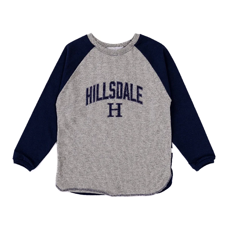 Youth Long-Sleeve T-shirt Houndstooth Herringbone Solid