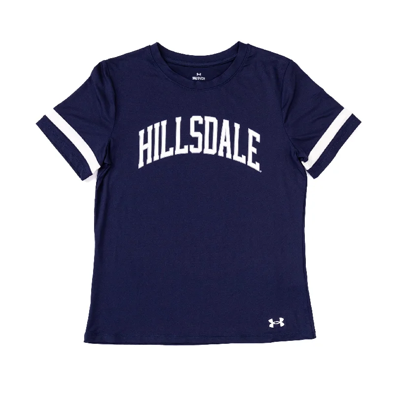 Women's Gameday Knockout T-shirt Hooded Caped Shawl Collar