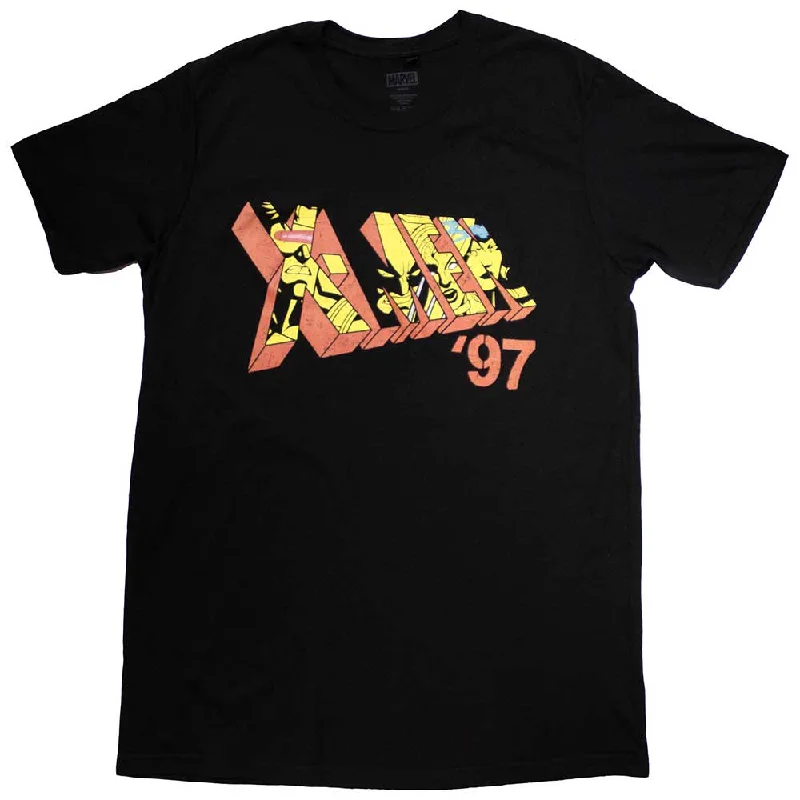 Marvel Comics | Official Movie T-Shirt | X-Men '97 Logo Cashmere Blend Cotton Blend Poly Blend