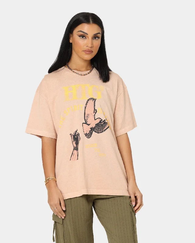 Honor The Gift Alive T-Shirt Sand Notch Collar Peter Pan Collar Cowl Neck