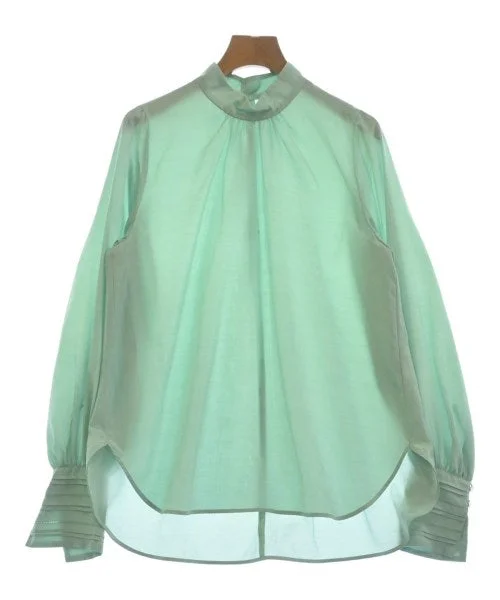 green label relaxing Blouses Silky Draped Blouse