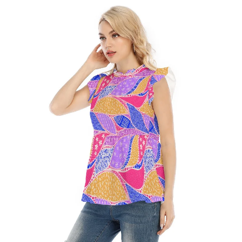 Summer Time Blouse Chic Sleeveless Blouse