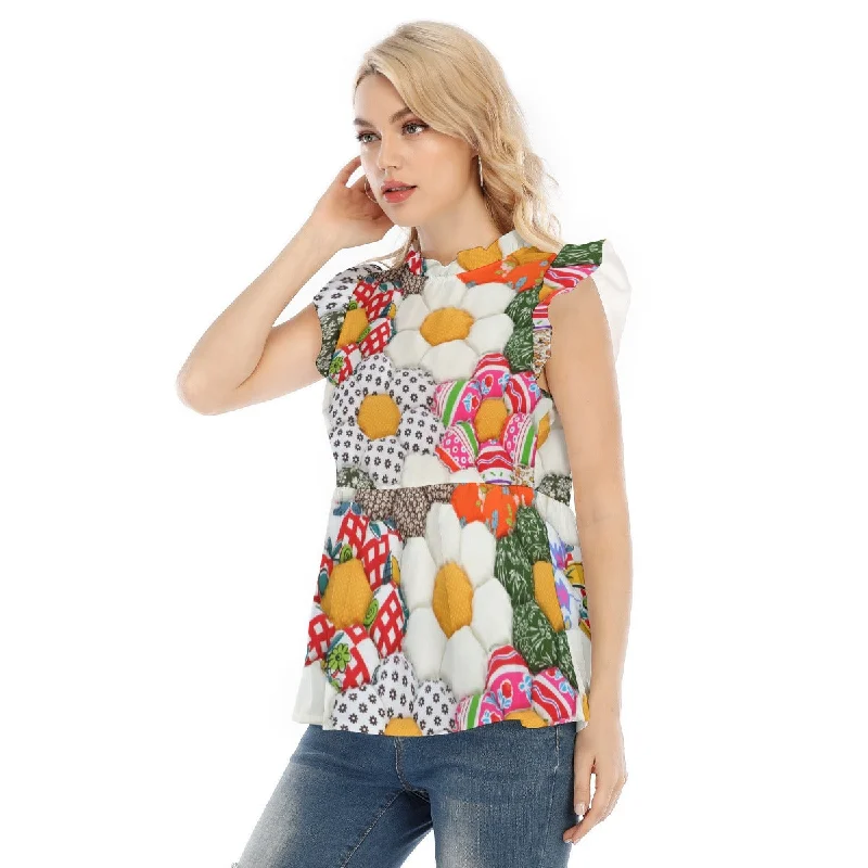 Flower Patch Blouse Polished Work Blouse