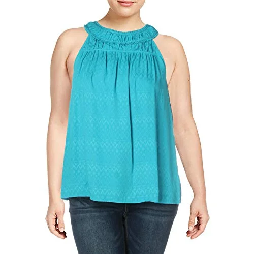 Embellished Sleeveless Blouse Slim Fit Blouse