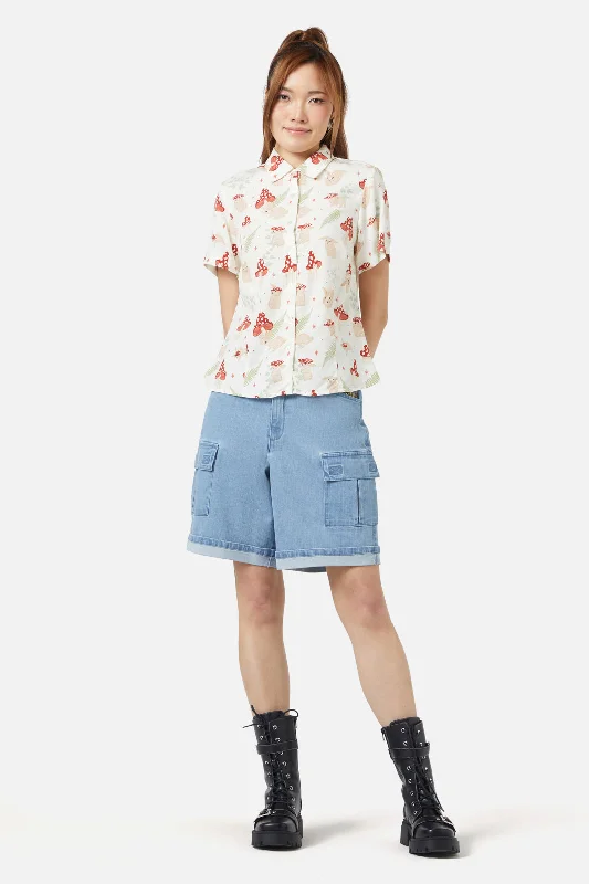 Harmony Printed Blouse Satin Long Blouse