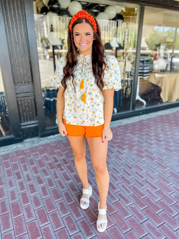 In The Garden Blouse Pastel Color Blouse