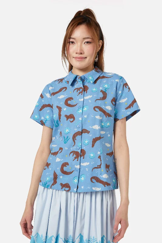 Otterly Adorable Blouse Polished Work Blouse