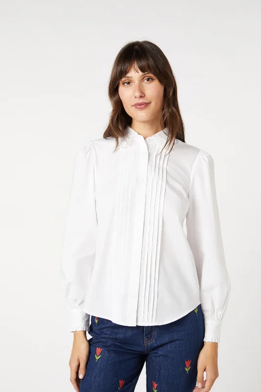 Petal Blouse Embellished Collar Blouse
