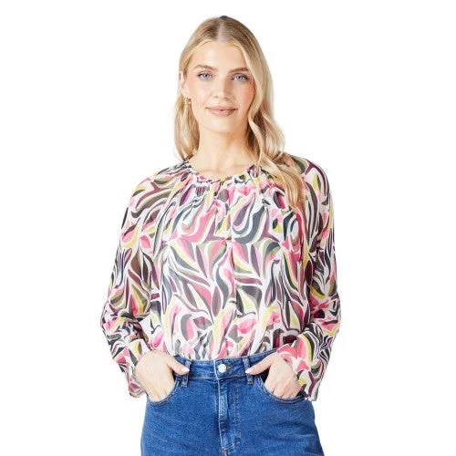 Principles Womens/Ladies Abstract Blouse Silky Tunic Blouse