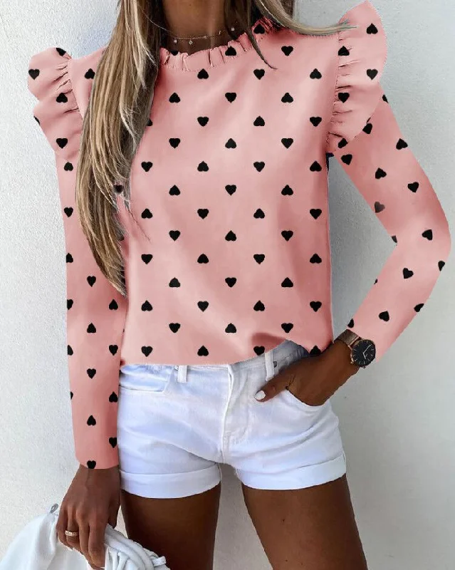 Pink star print