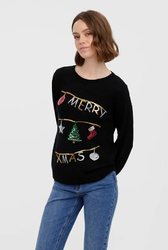 VERO MODA MERRY XMAS BLOUSE High Neck Blouse