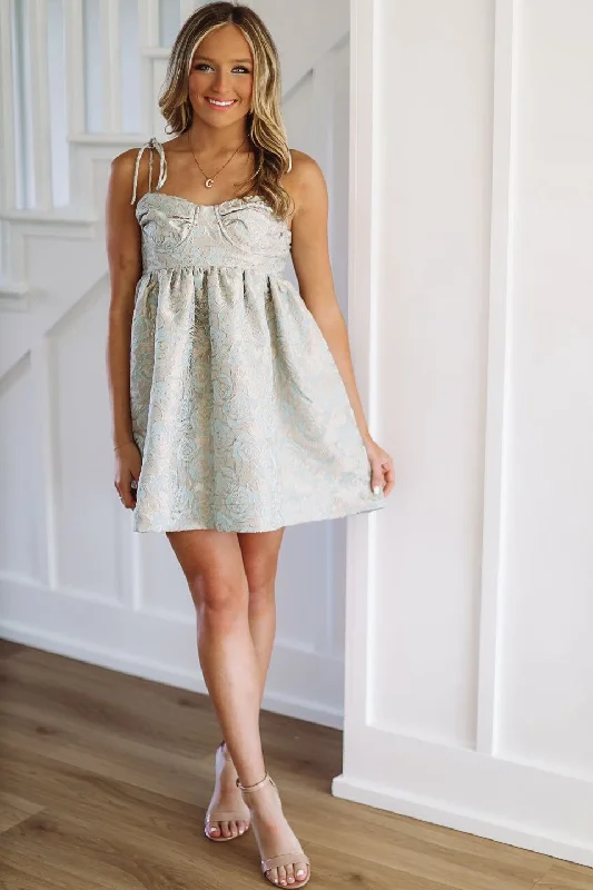 Ballet Slippers Mini Dress - Blue