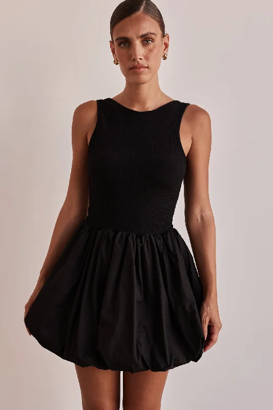 Rosamund Mini Dress (Black)