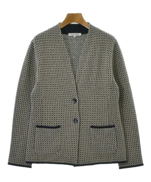 HANAE MORI Collarless jackets Insulated Jacket Fitted Jacket Loose Jacket