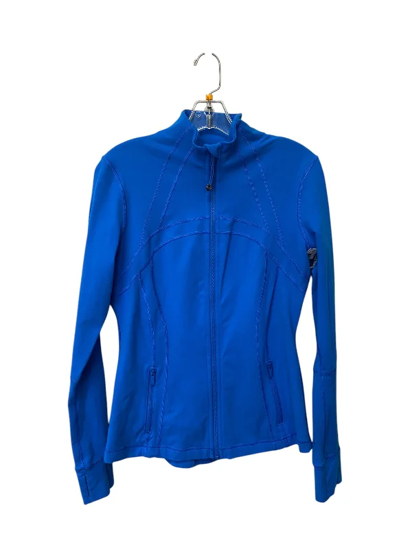 Athletic Jacket By Lululemon In Blue, Size: 10 Chenille Fabric Brocade Fabric Lace Fabric Athletic Jacket By Lululemon In Blue, Size: 10 Chenille Fabric Brocade Fabric Lace Fabric