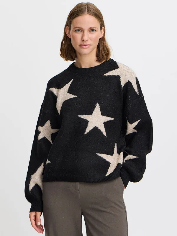 B Young BxMinya Starry Jumper Black Mix