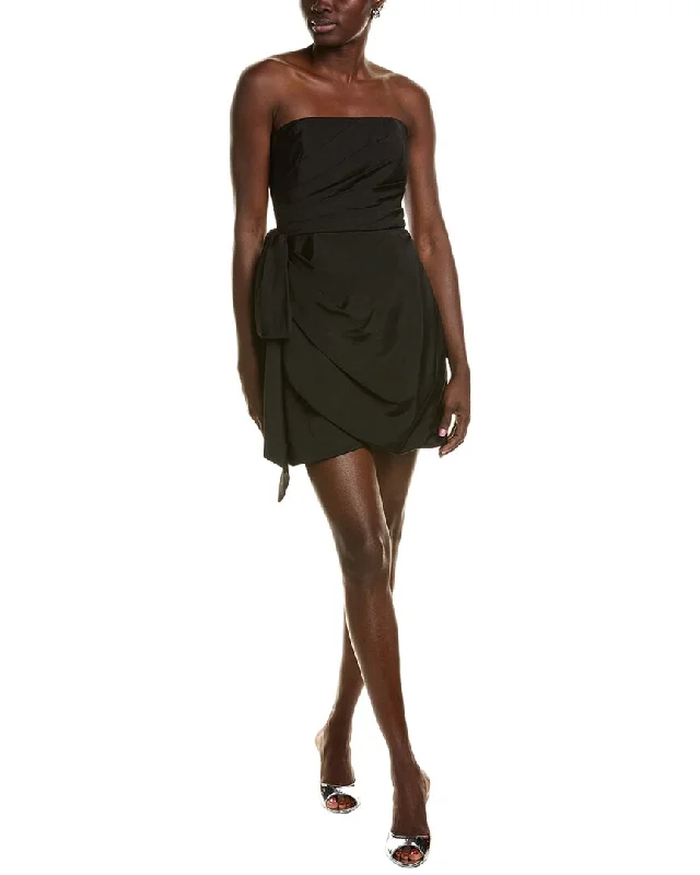 Ml Monique Lhuillier Faille Mini Dress Cozy Knitted Mini Dress