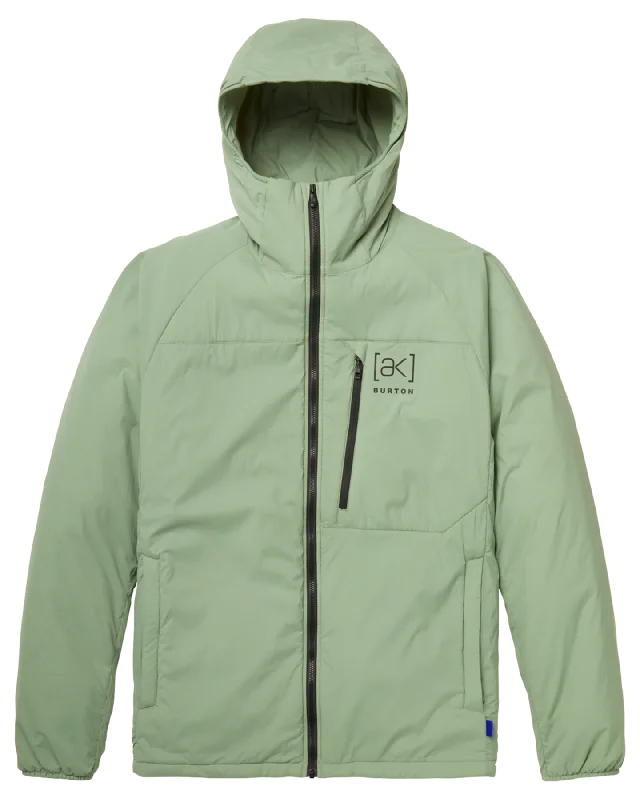 Burton Men's [ak]® Helium Hooded Stretch Insulated Jacket - Hedge Green Toggled Jacket Drawstring Jacket Belted Jacket