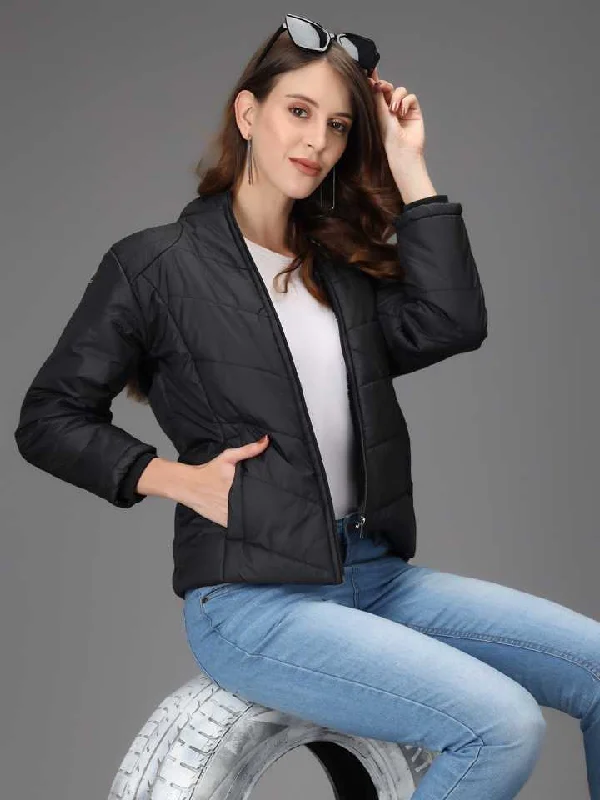 TANDUL Full Sleeve Solid Women Bomber Jacket Chenille Jacket Brocade Jacket Lace Jacket TANDUL Full Sleeve Solid Women Bomber Jacket Chenille Jacket Brocade Jacket Lace Jacket