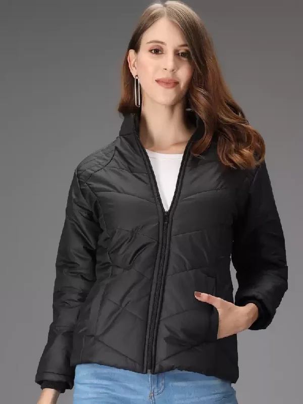 TANDUL Full Sleeve Solid Women Bomber Jacket Print Jacket Jacquard Jacket Patchwork Jacket TANDUL Full Sleeve Solid Women Bomber Jacket Print Jacket Jacquard Jacket Patchwork Jacket