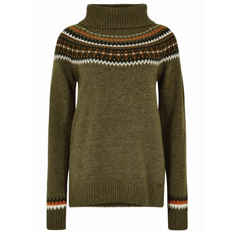 Dubarry Riverdale Ladies Fairisle Jumper - Dusky Green