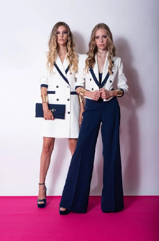 EDAS Tenore Spencer Cropped Short Blue White Jacket Striped Jacket Polka Dot Jacket Floral Jacket EDAS Tenore Spencer Cropped Short Blue White Jacket Striped Jacket Polka Dot Jacket Floral Jacket