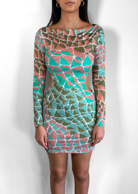 Emilio Pucci Tartuca Mini Dress Elegant Velvet Mini Dress