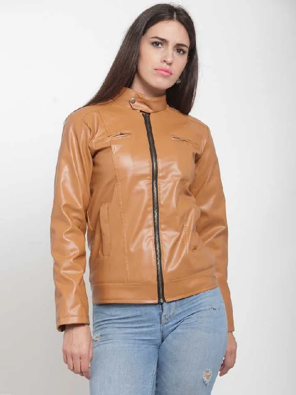 Full Sleeve Solid Women Riding Jacket Nylon Fabric Polyester Fabric Spandex Fabric