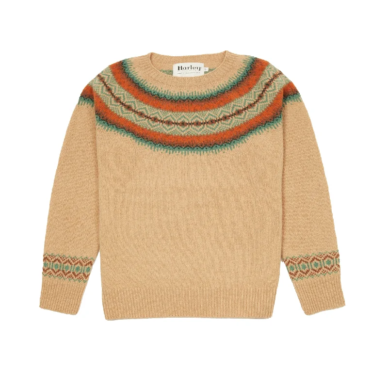 Harley Women's Fair Isle Yoke Jumper in Sandstorm