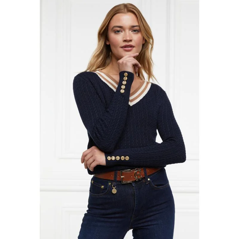 Holland Cooper Zoe Ladies Knit Jumper - Ink Navy