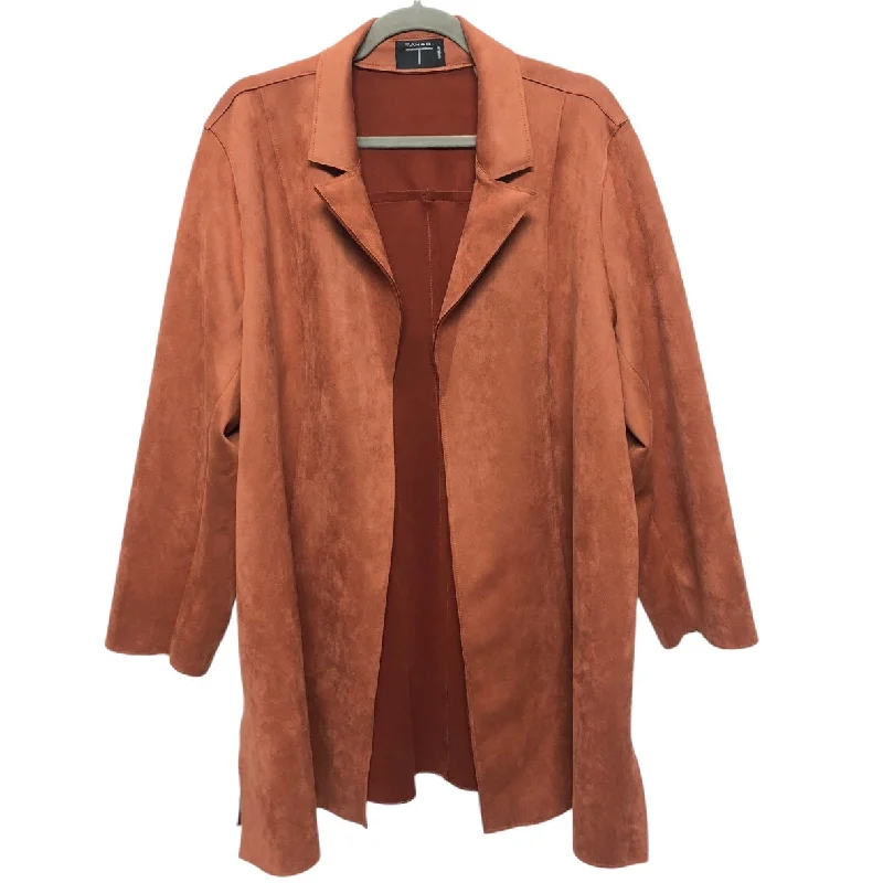 Jacket Other By T Tahari In Orange, Size: 1x Notch Collar Jacket Peter Pan Collar Jacket Cowl Neck Jacket Jacket Other By T Tahari In Orange, Size: 1x Notch Collar Jacket Peter Pan Collar Jacket Cowl Neck Jacket