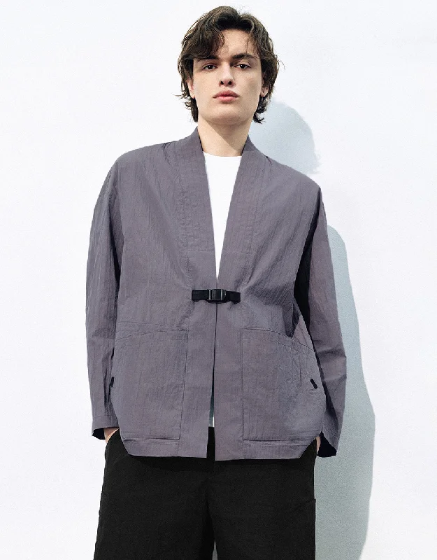 Kimono Lapel Loose Jacket Mesh Jacket Canvas Jacket Denim Jacket