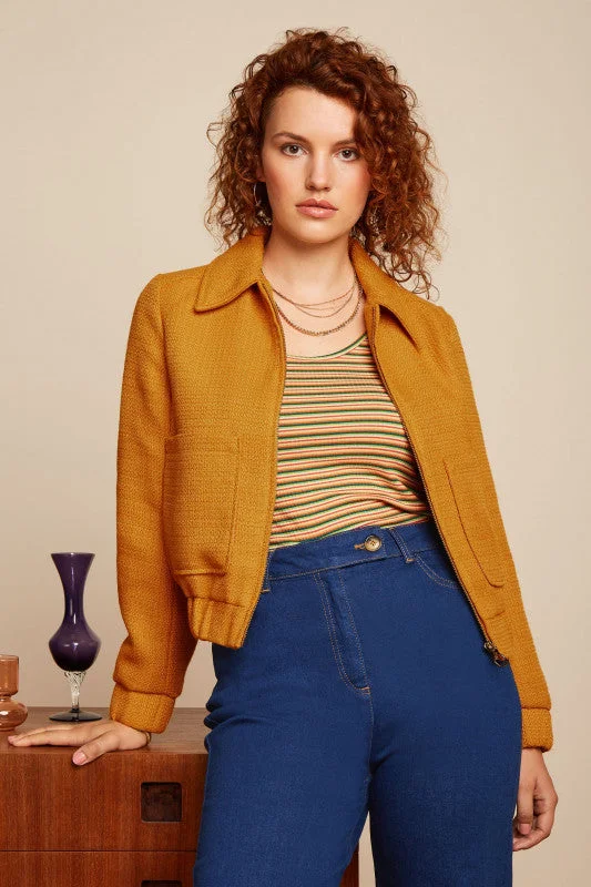 KING LOUIE Honey Yellow Isla Nilson Jacket Jacket Blazer Coat