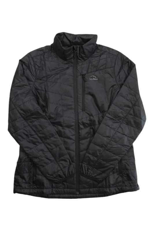 L.L.Bean Women's Primaloft Packaway Jacket A-Line Jacket Boat Neck Shawl Collar