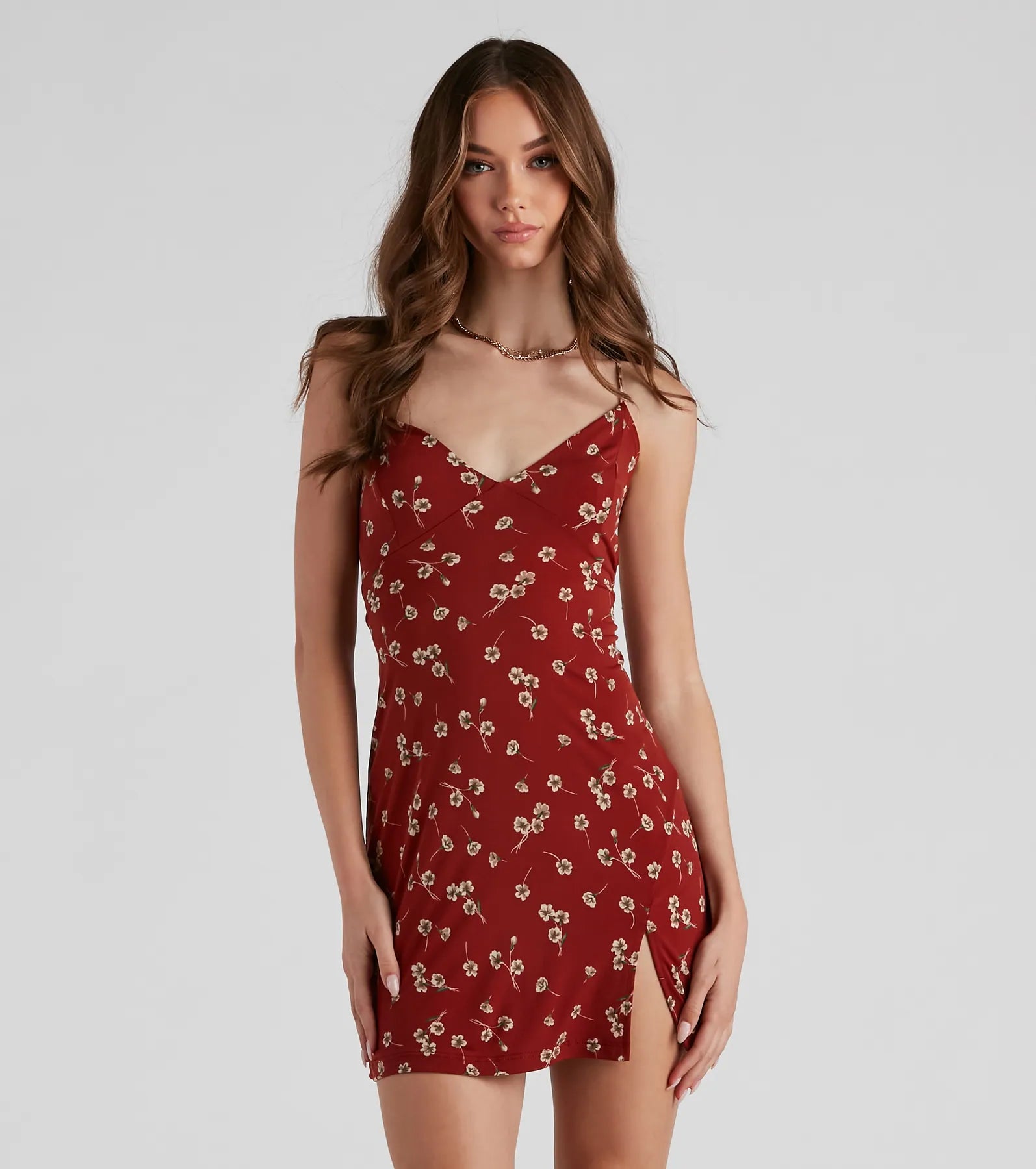 Lily Girl A-Line Mini Dress Stylish Plaid Mini Dress