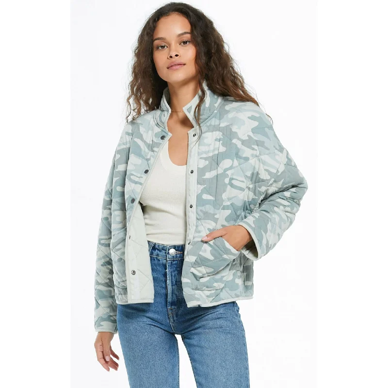 Maya Camo Quilted Jacket Fleece Jacket Down Jacket Parka