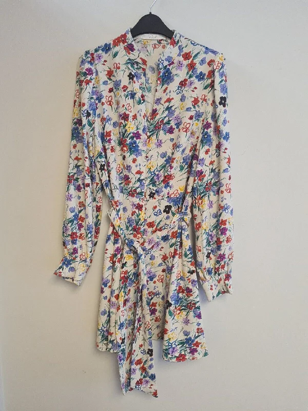 Michelle Keegan Floral Button Mini Dress Size 14 Ref****V542 Cozy Cowl Neck Mini Dress
